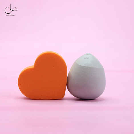 Buy Cuffs N Lashes Makeup Blender/Sponge Set of 2 - 1blender ship 1 heart ship - Purplle