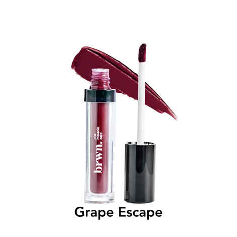Buy Brwn Matte Melt Liquid Lipstick - Grape Escape 4.5ml - Purplle