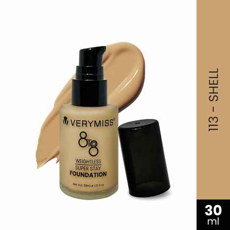 Buy Verymiss 8 To 8 Weightless Super Stay Foundation - 113 Shell 30 Millilitres - Purplle