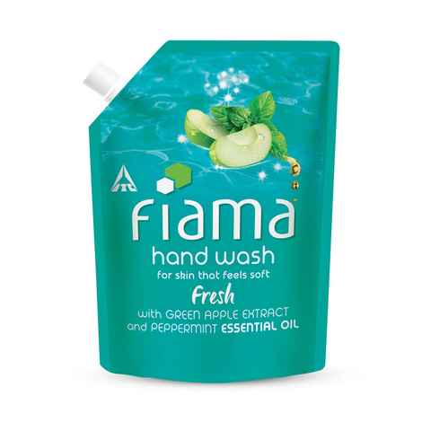 Buy Fiama Fresh Moisturising hand wash, Peppermint and Green Apple, 350 ml - Purplle