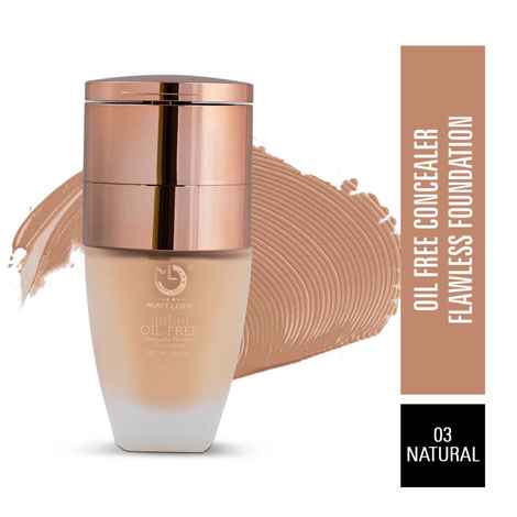 Buy Mattlook Oil Free Concealer Flowless & Foundation, Ivory (35 ml + 8 gm) - Purplle