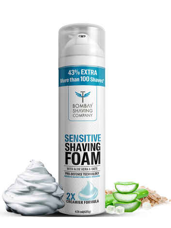 Buy Bombay Shaving Company Sensitive Foam With 2x Creamier Formula |425 gm - Purplle