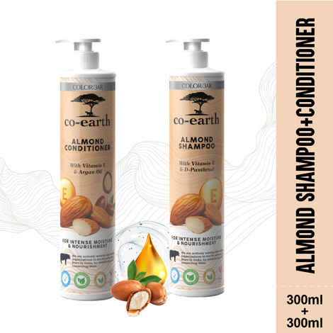 Buy Colorbar Co-Earth Almond (Vit E) Shampoo & Conditioner ( Pack Of 2 ) - Purplle