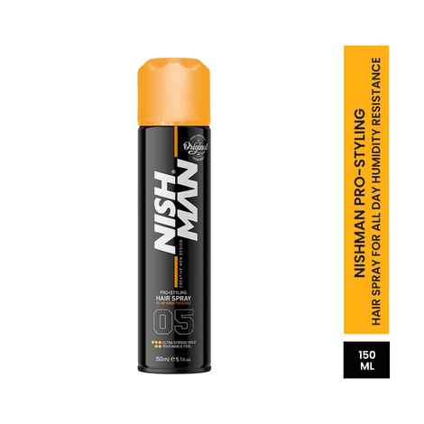 Buy NishMan Pro Styling Hair Spray Ultra Strong Hold (150 ml) - Purplle