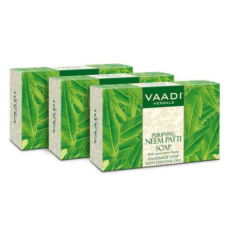 Buy Vaadi Herbals Neem Patti Soap Contains Pure Neem Leaves (75 g) (Pack of 3) - Purplle