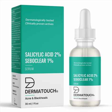 Buy DERMATOUCH Salicylic Acid 2% Seboclear 1% Serum| For Acne & Blackheads | Specially for Acne-prone & Oily Skin | 30 ml - Purplle