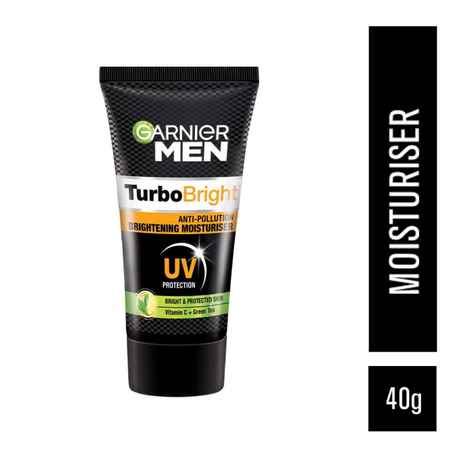 Buy Garnier Men Turbo Bright Anti-Pollution Brightening Moisturiser (40 g) - Purplle