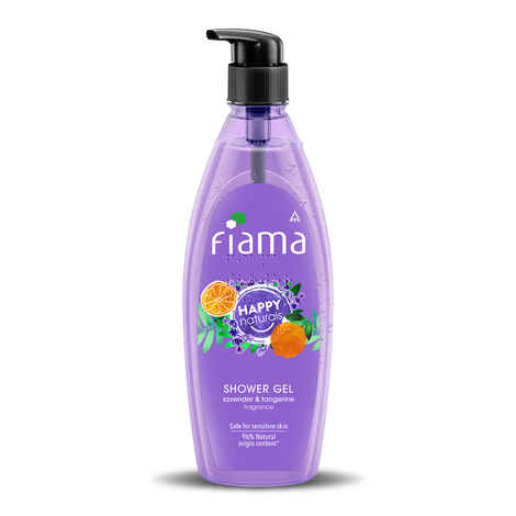 Buy Fiama Happy Naturals Body Wash Shower Gel, Lavender and Tangerine, 500 ml, Body Wash for Women & Men with Skin Conditioners for Moisturised Skin - Purplle