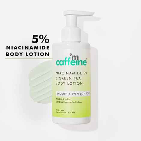 Buy mCaffeine Green Tea & 5% Niacinamide Serum Body Lotion_200 ml - Purplle