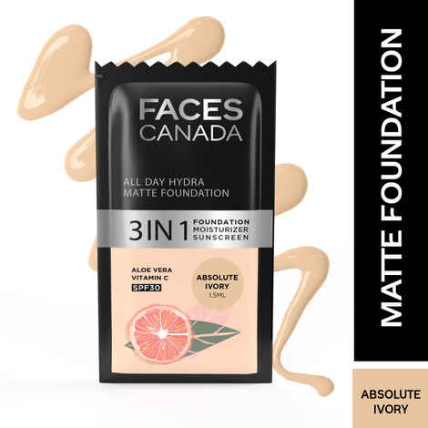FACES CANADA All Day Hydra Matte Foundation Absolute Ivory 012 1.5 ml