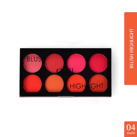 Buy Glam 21 Blush Highlighter Palette | Silky pigments for long lasting shimmer look | suitable for all skin tone | 24 gm - Ralph-04 - Purplle