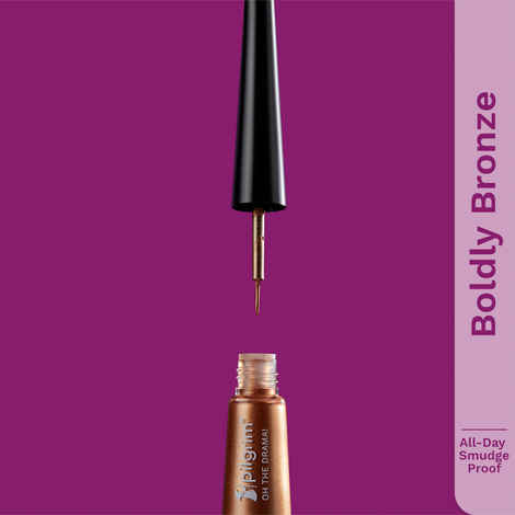 Buy Pilgrim Metallic Eyeliner Boldly Bronze,Long Lasting,Water Resistent, for woman 3.5 ml - Purplle