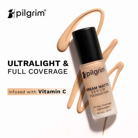 Buy Pilgrim Serum Foundation Golden Beige,30 ml, All Day Coverage, Lightweight, For Woman - Purplle
