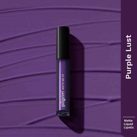 Buy Pilgrim Liquid Lipstick Purple Lust,Rich Matte Colour, TransferProof, Hyderating and Lightweight,With Spanish Squalane and Hyaluronic Acid,For Woman 3 ml - Purplle