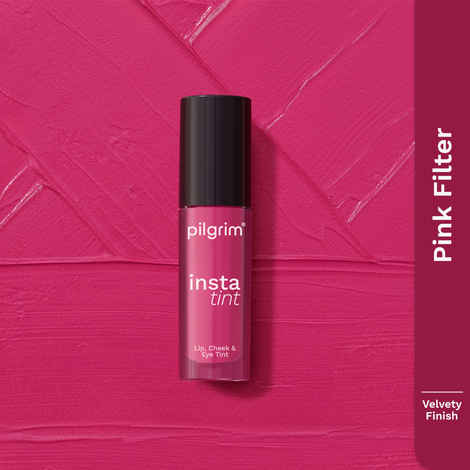 Buy Pilgrim Lip Cheek and Eye Tint Pink Filter,3-In-1 Lip & Cheek Tint, Travel Friendly, Quick & Easy to Use,For Woman 2.5 ml - Purplle