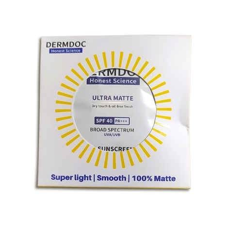 Buy Dermdoc Ultra matte Sheer Sunscreen Gel SPF 40 (1.5 gm) - Purplle