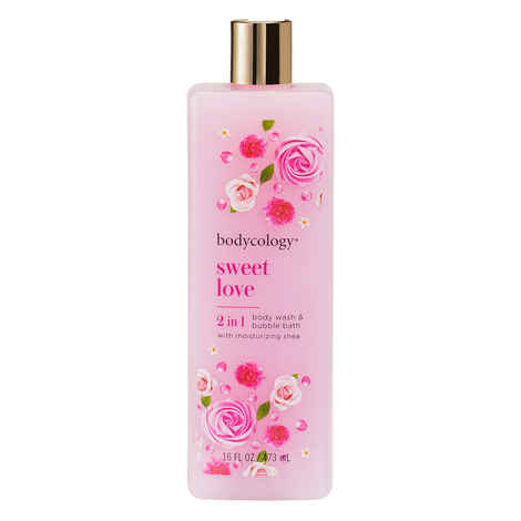Buy Bodycology Sweet Love 2 in 1 Moisturizing Body Wash and Bubble Bath 473ml - Purplle