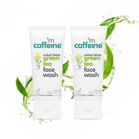 mCaffeine Green Tea Face Wash Pack of 2 (50ml)