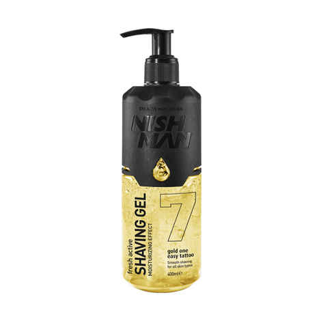 Buy NishMan Fresh Active Non-Foaming Shaving Gel Moisturizing Effect - Gold One (400 gm) - Purplle