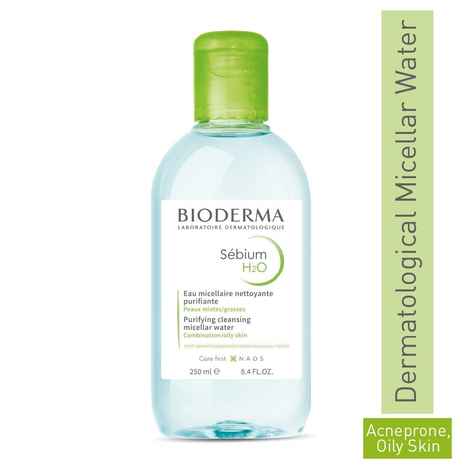 Buy Bioderma Sebium H2o Micellar Water, Cleanser And Make Up Remover (250 ml) - Purplle