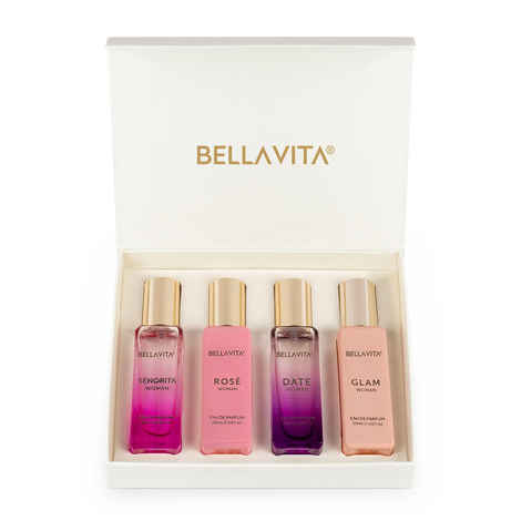 Buy Bella Vita Organic Perfume Gift Set For Her 4X20 ml - Purplle