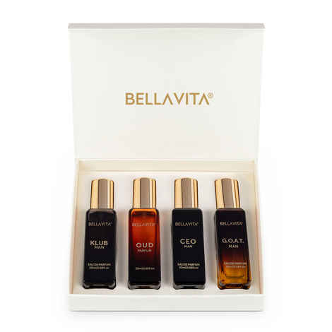 Buy Bella Vita Organic Perfume Gift Set For Him 4X20 ml - Purplle