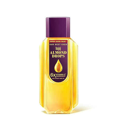 Bajaj Almond Drops Hair Oil enriched with 6X Vitamin E, Reduces Hair Fall, 650 ml