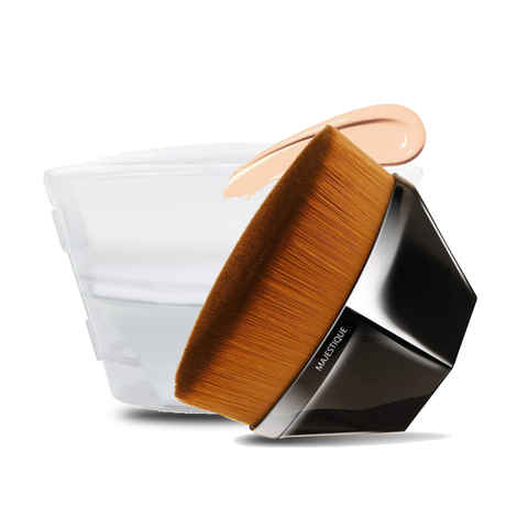 Buy Majestique Magic Foundation Brush for Makeup, Blusher, Blending Liquid, Powder Brush with Protective Case 1 Pc - Purplle