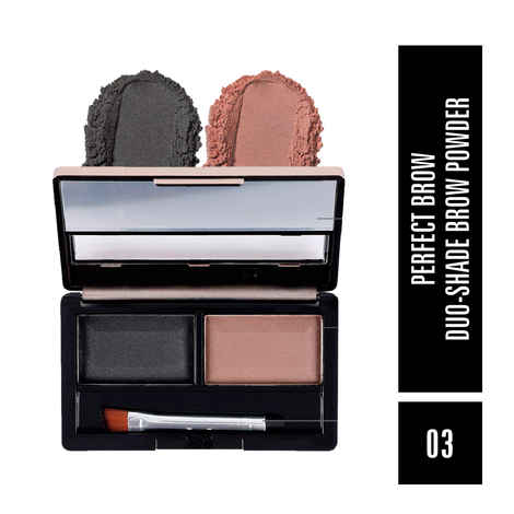 Mattlook Perfect Brow Duo-Shade Brow Powder, Eyebrow Palette, Eye Makeup, Mutlicolor-3 (8 gm)