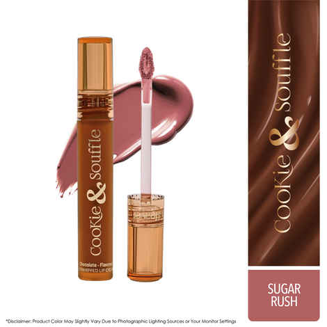 Buy Blue Heaven Cookie & Souffle Matte Lipstick for Women, Long lasting Liquid lipstick, Enriched with Cocoa Butter & Rosehip Oil, Softening & Nourishing Lip color - Sugar Rush, 3.2 ml - Purplle