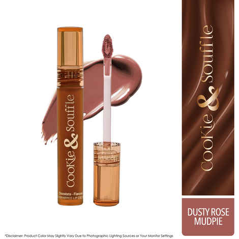 Buy Blue Heaven Cookie & Souffle Matte Lipstick for Women, Long lasting Liquid lipstick, Enriched with Cocoa Butter & Rosehip Oil, Softening & Nourishing Lip color - Dusty Rose Mudpie, 3.2 ml - Purplle