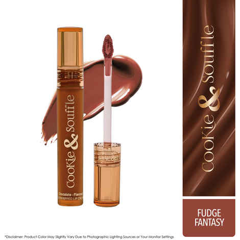 Buy Blue Heaven Cookie & Souffle Matte Lipstick for Women, Long lasting Liquid lipstick, Enriched with Cocoa Butter & Rosehip Oil, Softening & Nourishing Lip color - Fudge Fantasy, 3.2 ml - Purplle