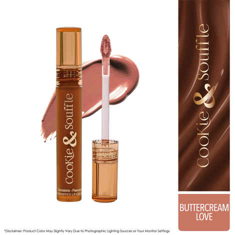 Buy Blue Heaven Cookie & Souffle Matte Lipstick for Women, Long lasting Liquid lipstick, Enriched with Cocoa Butter & Rosehip Oil, Softening & Nourishing Lip color - Buttercream Love, 3.2 ml - Purplle