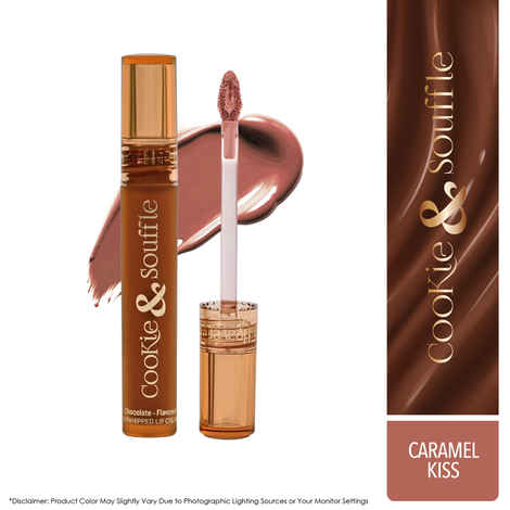 Buy Blue Heaven Cookie & Souffle Matte Lipstick for Women, Long lasting Liquid lipstick, Enriched with Cocoa Butter & Rosehip Oil, Softening & Nourishing Lip color - Caramel Kiss, 3.2 ml - Purplle