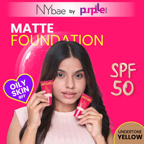 NY Bae Truly Matte Foundation - Tan 230 (18ml) | Medium Skin Tone | SPF 50 PA +++ | Everyday Foundation | Sunscreen | Waterproof | Smudgeproof | Oil Control | 12+ Hours Stay | Buildable Coverage | Lightweight