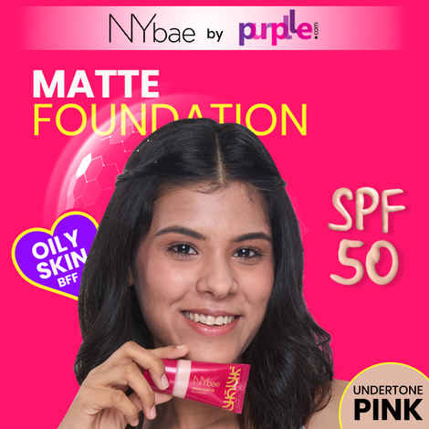 NY Bae Truly Matte Foundation - Nearly Neutral 122 (18 ml) | Medium Skin Tone | SPF 50 PA +++ | Everyday Foundation | Sunscreen | Waterproof | Smudgeproof | Oil Control | 12+ Hours Stay | Buildable Coverage | Lightweight