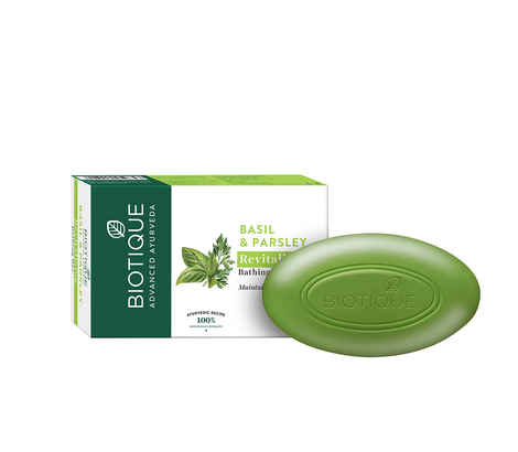 Biotique Basil & Parsley Revitalizing Bathing Bar (75 gm)