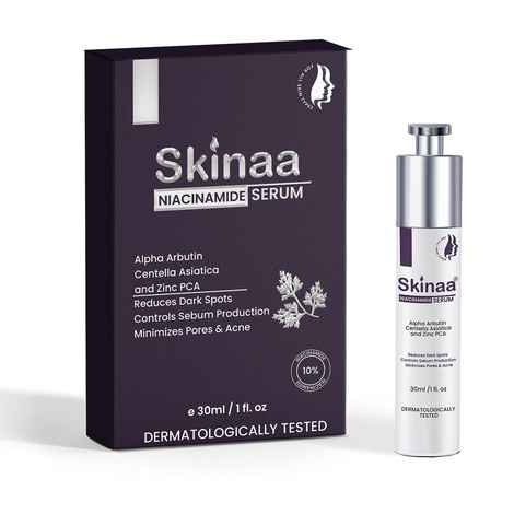 Buy Skinaa Niacinamide Face Serum for Acne Prone Skin & Oily Skin | Alpha Arbutin | Centella Asiatica and Zinc PCA | Brightens Skin Tone | for All Skin Type | Reduce Dark Spots | For Men & Women | 30 ml - Purplle