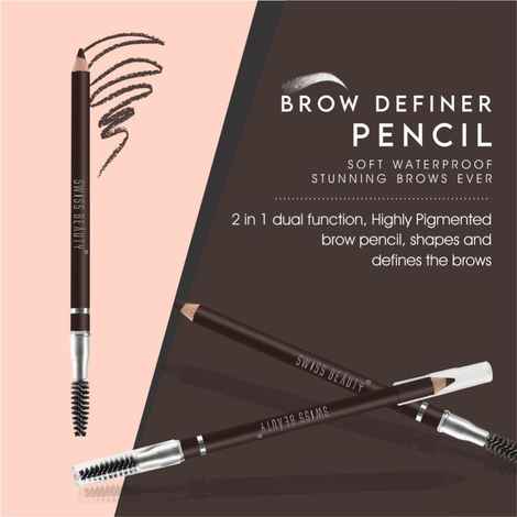 Buy Swiss Beauty Brow Definer Pencil - 02 Coco Brown - 2 - 1.5 gm - Purplle