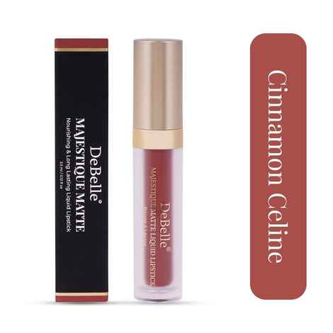 Buy DeBelle Majestique Matte Liquid Lipstick Cinnamon Celine, 3.5 ml - Purplle