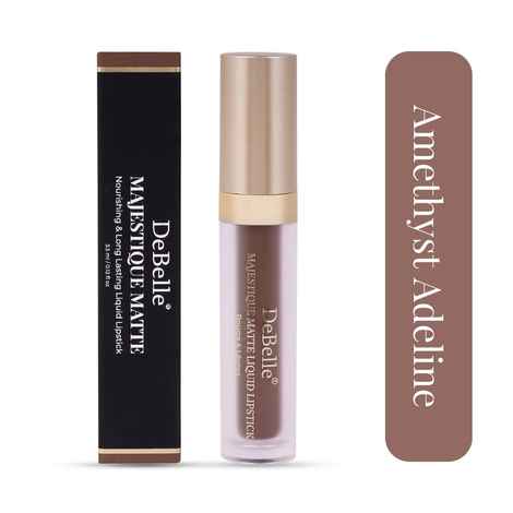 Buy DeBelle Majestique Matte Liquid Lipstick Amethyst Adeline,3.5 ml - Purplle