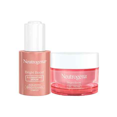 Buy Neutrogena Bright Boost Illuminating Serum 30 ml & Neutrogena Bright Boost Gel Cream 50 gm - Purplle