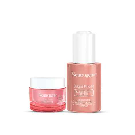 Buy Neutrogena Bright Boost Gel Cream 15g & Neutrogena Bright Boost Illuminating Serum 30ml - Purplle