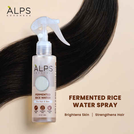 Alps Goodness Fermented Rice Water (100 ml) | Rice Water for Hair and Face|Shiny Silky Hair |Korean Glass Skin |For Brighter Skin | Elastic & Glowy Skin