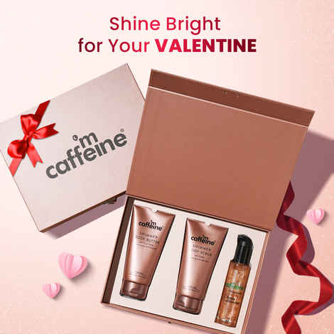 mCaffeine Shimmer & Glow Body Gift Kit 405 ml