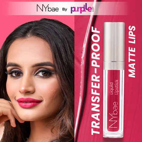 Buy NY Bae Confessions Liquid Lipstick | Lip & Cheek Tint | Pink Lipstick | Matte Finish | Long Lasting - IBonfire 3 (4.5 ml) - Purplle