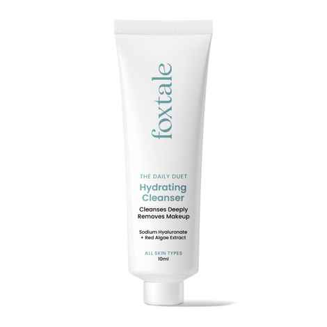 Foxtale The Daily Duet Gentle Cleanser Hydrating Face Wash, Restores Moisture-10 ml