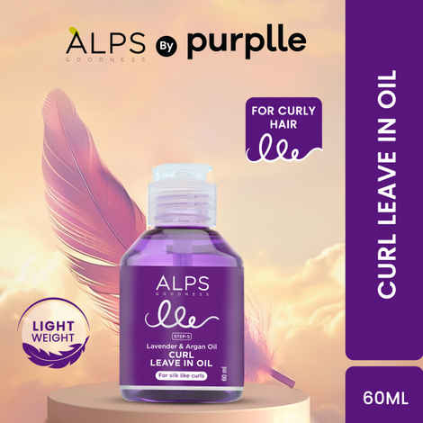 Buy Alps Goodness Curl Leave In Oil with Lavender & Argan Oil (60 ml) | Frizz Free Hair | Hydrating | Lightweight OilA - Purplle