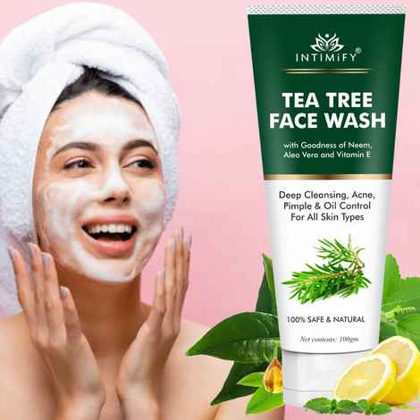 Buy Intimify Tea Tree Face Wash 100 gm - Purplle
