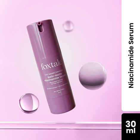 Foxtale 5% Niacinamide Face Serum with Olive Leaf Extract, For Oil Control & Brightening, Blurs Pores Instantly, Lightweight & Non-sticky, All Skin Types, Men & Women, 30 ml